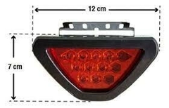 plafon led para moto fijo + estrobo rojo