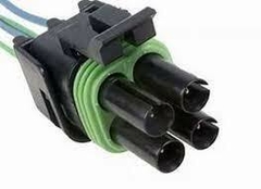 0214543 CONECTOR VALVULA IAC 4TERMINALES AUTOS CHEVROLET PRIMERA GENERACION