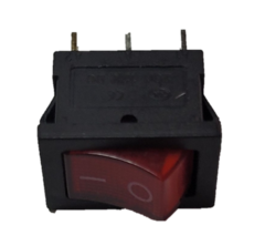 0325608 INTERRUPTOR DE 1 PASO TECLA MINI ROJO 3 TERMINALES ON/OFF 12V PARA MOTOCICLETA