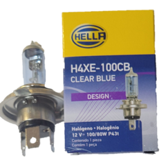 0638591 FOCO H4 HELLA 12V 100/80W AZUL CLARO P43T-38