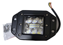  faro 12 led fijo + estrobo 12/24v