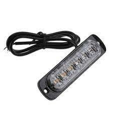 0805229 LAMPARA DE 4 LED ESTROBO AUTOMOTRIZ MULTIFUNCIONAL AMBAR CON MEMORIA 12 V