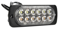 0805230 LAMPARA DE 8 LED ESTROBO AUTOMOTRIZ MULTIFUNCIONAL BLANCO / AMBAR CON MEMORIA 12 V - Autopartes electricas RAGA