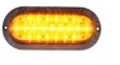 0816576 CALAVERA OVALADO PARA CAMION, 27 LED AMBAR 12/24V FIJO + ESTROBO, CROMADO - comprar en línea