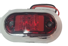 0816652 PLAFON DIRECCIONAL DE LED PARA CAMION, CON GEL, CROMADO ROJO