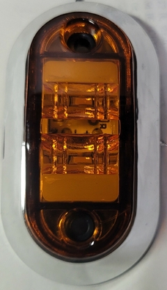 0816653 Plafon DIRECCIONAL DE LED PARA CAMION, CON GEL, CROMADO ROJO