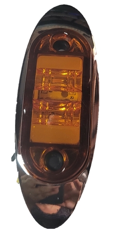 0816655 PLAFON 6 LEDS DIRECCIONAL DE LED PARA CAMION, CON GEL, CROMADO AMBAR - Autopartes electricas RAGA