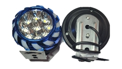 0839464 FARO DE LED PARA MOTOCICLETA, 9 LED, RGB + FIJO + ESTROBO, CARCAZA AZUL en internet