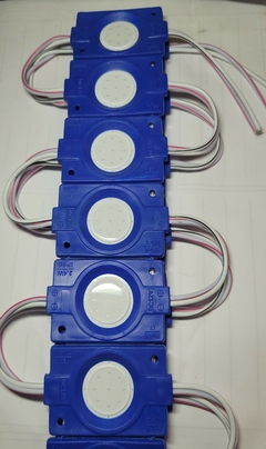 23396 MODULO DE LED AUTOMOTRIZ, TIPO PLASMA REDONDO, 12V AZUL - Autopartes electricas RAGA