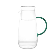 Jarra de Vidro Borossilicato com Alça e Copo Fun Verde 1,3L - Wolff - comprar online