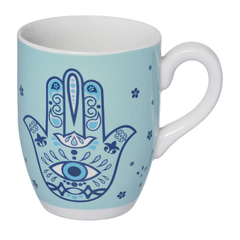 CANECA DE PORCELANA HAMSA 350ML