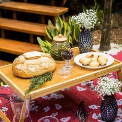 BANDEJA PARA CAMA TABLE BAMBU 19x50x30cm NATURAL - comprar online