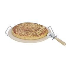 TABUA PARA PIZZA REDONDA COM SUPORTE