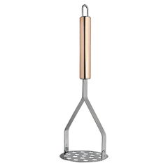 AMASSADOR PARA LEGUMES DE INOX COM CABO COBRE 25CM