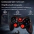 Controle Gamer Sem Fio com Suporte Celular Joystick Manete Bluetooth 2.4G