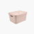 Caixa Organizadora Cube Com Tampa Bege - comprar online