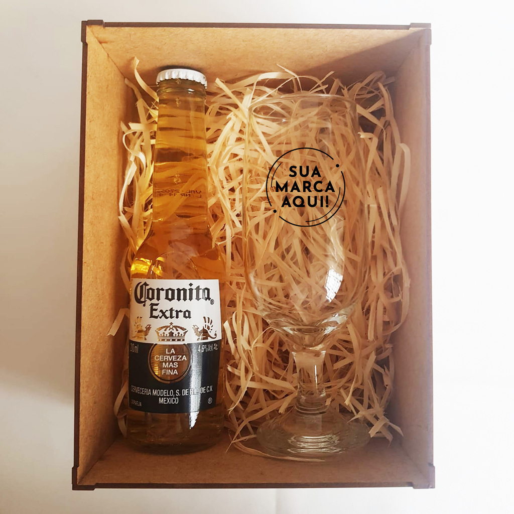 Taça de vidro cerveja Corona Extra Long Neck