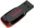 Sandisk Pen drive USB Cruzer Blade 128GB, preto/vermelho - comprar online