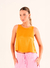 Blusa cropped Laranja - comprar online