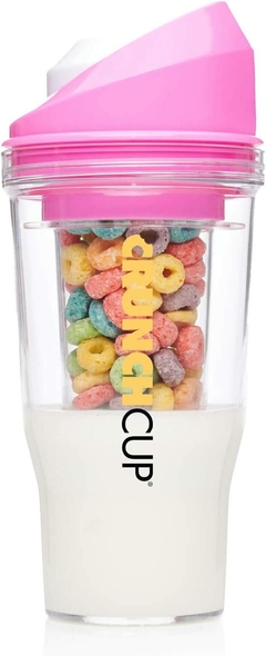 Crunch Cup Xl Vaso Portable Para Llevar Cereal Sin Cuchara - UniverSupplyMx