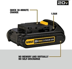 Dewalt Dcb201 Batería Compacta De Iones De Litio, 1,5 A 20 V - comprar en línea