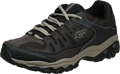 Skechers Afterburn Caballero Piel Memory Foam Lace-up