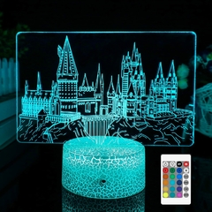 Lámpara Hogwarts Decoración Led Con Control Remoto