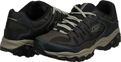 Skechers Afterburn Caballero Piel Memory Foam Lace-up - comprar en línea