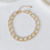 Pulseira Maxi Elos Ondulados Folheada a Ouro 18k