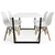 Mesa Retangular Branca MDF e Metalon 120x80cm + 4 Cadeiras Eames Charles Eames na internet