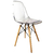 Cadeira Charles Eames Eiffel Transparente, Cristal Cor Neutra