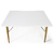 Mesa Sala de Jantar Branco 120x80cm + 4 Cadeiras Eames Eiffel