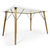 Mesa Sala de Jantar Branco 120x80cm + 4 Cadeiras Eames Eiffel - comprar online