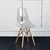 Cadeira Charles Eames Eiffel Transparente, Cristal Cor Neutra na internet