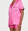 Pijama Victoria's Secret Cetim -Rosa Pink