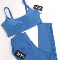 Conjunto Azul Nilo (Calça/top) - DFZ - Dri Ferraz