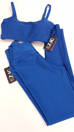 Conjunto Azul Alexandrino (Calça/top) - DFZ - Dri Ferraz