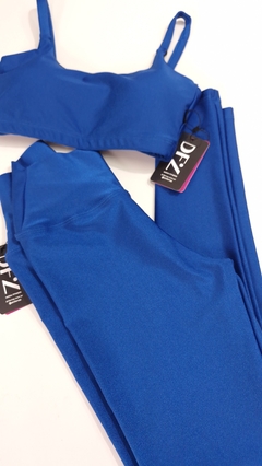 Conjunto Azul Alexandrino (Calça/top) - comprar online