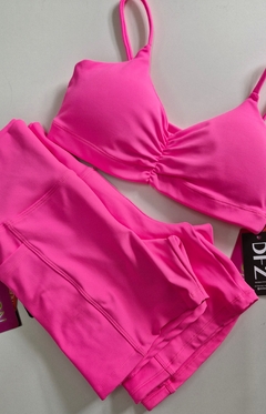 Conjunto ROSA Neon (bermuda com bolso/top)