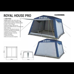 Carpa Waterdog Modelo Royalhouse para 6 personas color azul en internet