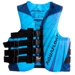 Chaleco de Neoprene Aquafloat - Modelo Ski - Talle XXL - Turquesa