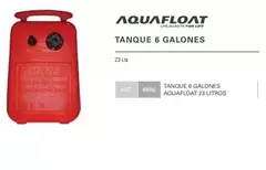 Tanque de Combustible - Aqua Float - 22,7 Litros - ROJO