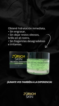 Gel hidratante facial hombre after training