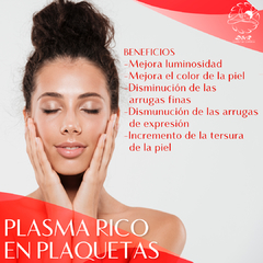 Plasma rico en plaquetas facial