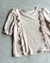 Blusa VALENTINA beige - comprar online