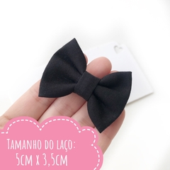 Laço gravatinha de tecido (5cm) - Confetti - comprar online