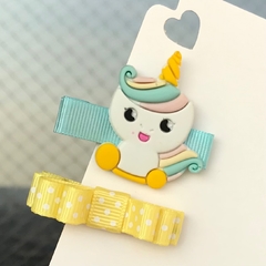 Kit Hairclips - Baby Unicórnio