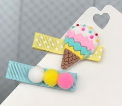 Kit Hairclips - Sorvetinho