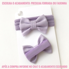 Laço gravatinha de tecido (5cm) - Confetti - Ateliê Tutifruti