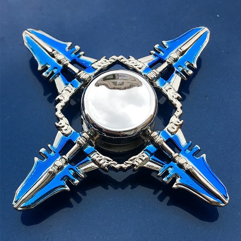 Spinner manual e colorido de metal para jogos, dardos de liga de zinco,  shuriken